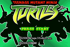 Teenage Mutant Ninja Turtles Double Pack Title Screen